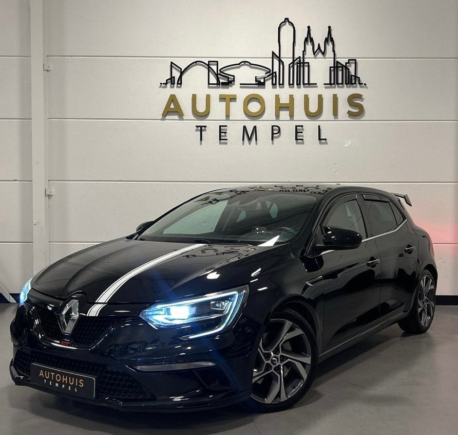 Renault Mégane 1.6 TCe GT Airco Cruise Climate Stoelverw He, Gebruikt, 4 cilinders, 1650 kg, Zwart