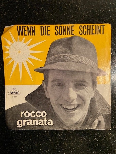 Vintage single jaren '60 Rocco Granata, Buona notte bambino, Overige genres, 7 inch, Ophalen of Verzenden, Zo goed als nieuw