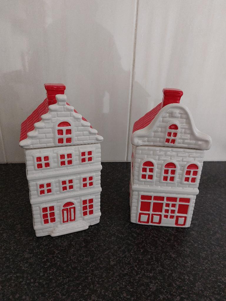 2 Postcodeloterij Koek-/Snoeptrommels, Ophalen of Verzenden, Nieuw, Overige materialen, Pot, Bus of Blik