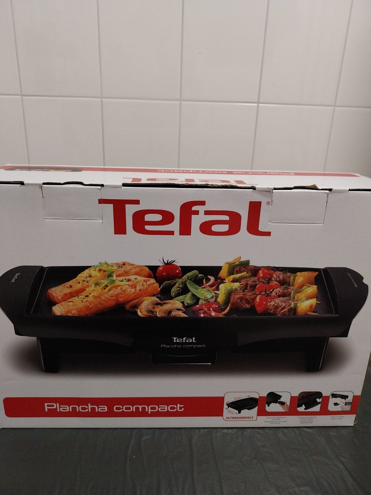 Tefal Plancha Compact CB500512 Grillplaat - Nieuw in doos, Ophalen of Verzenden, Nieuw