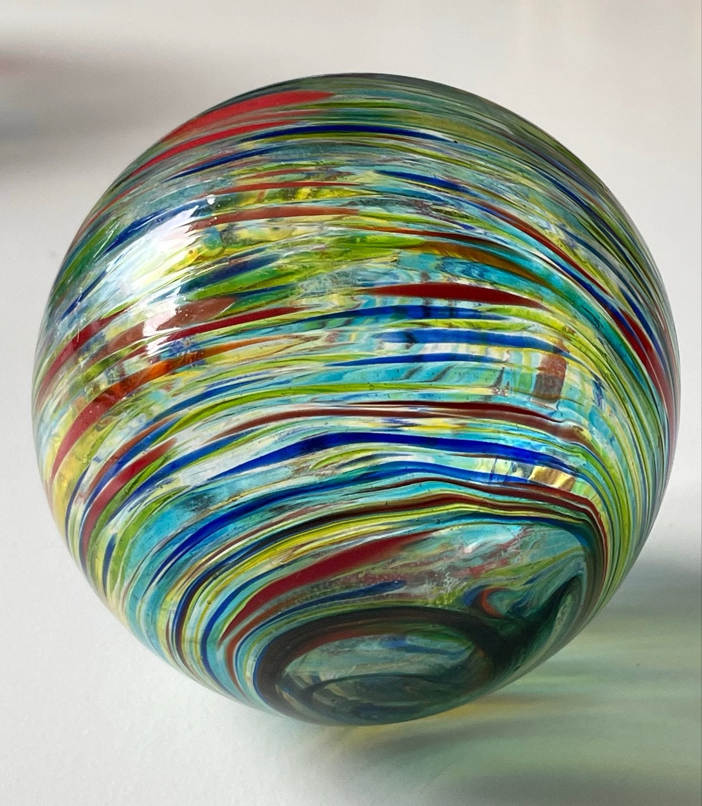 Kleurrijke friendship Glazen Bol - Decoratief Kunstobject, Ophalen of Verzenden