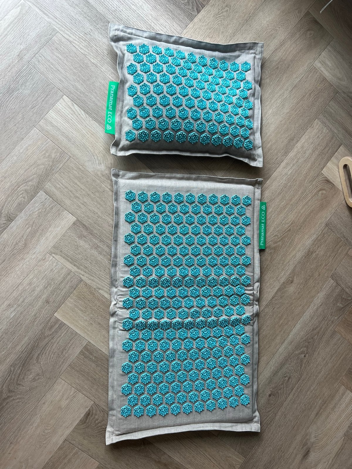 Pranamat ECO acupressuurmat en kussen set, Sport en Fitness, Gezondheidsproducten en Wellness, Ophalen of Verzenden, Zo goed als nieuw