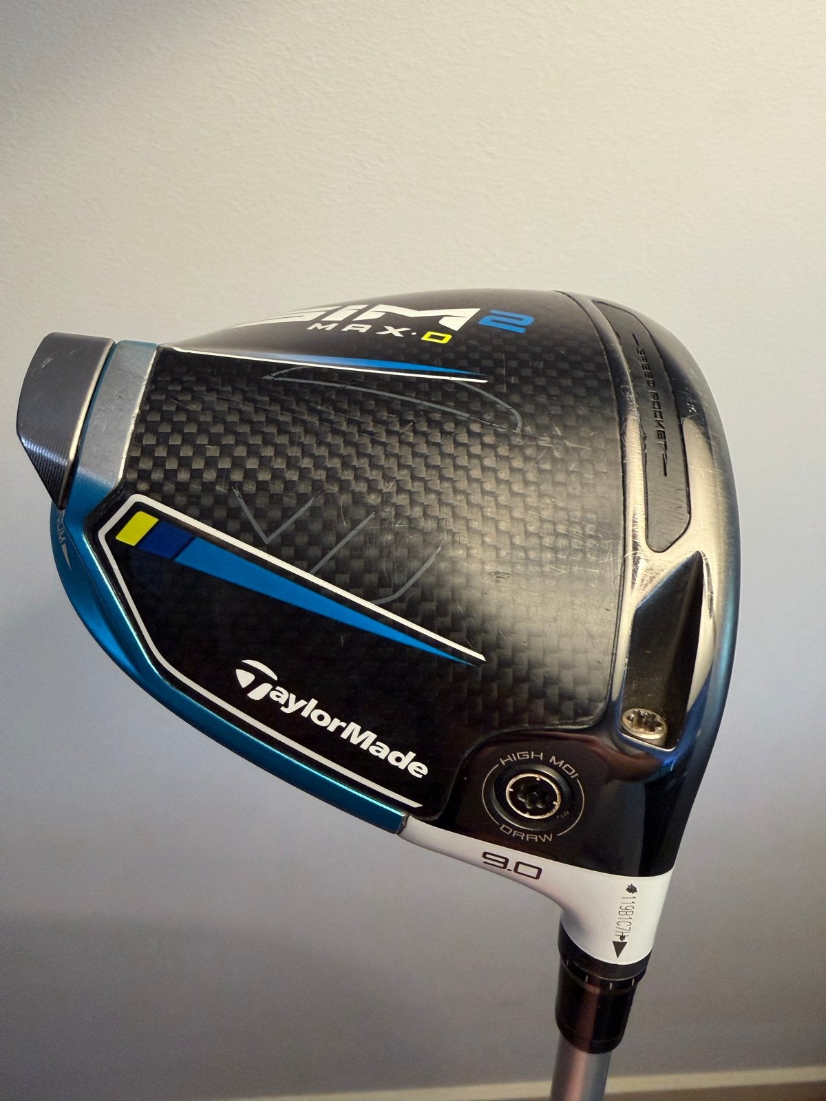 TaylorMade SIM2 Max D Driver 9.0 stiff shaft, Ophalen of Verzenden, Gebruikt, Club, Overige merken