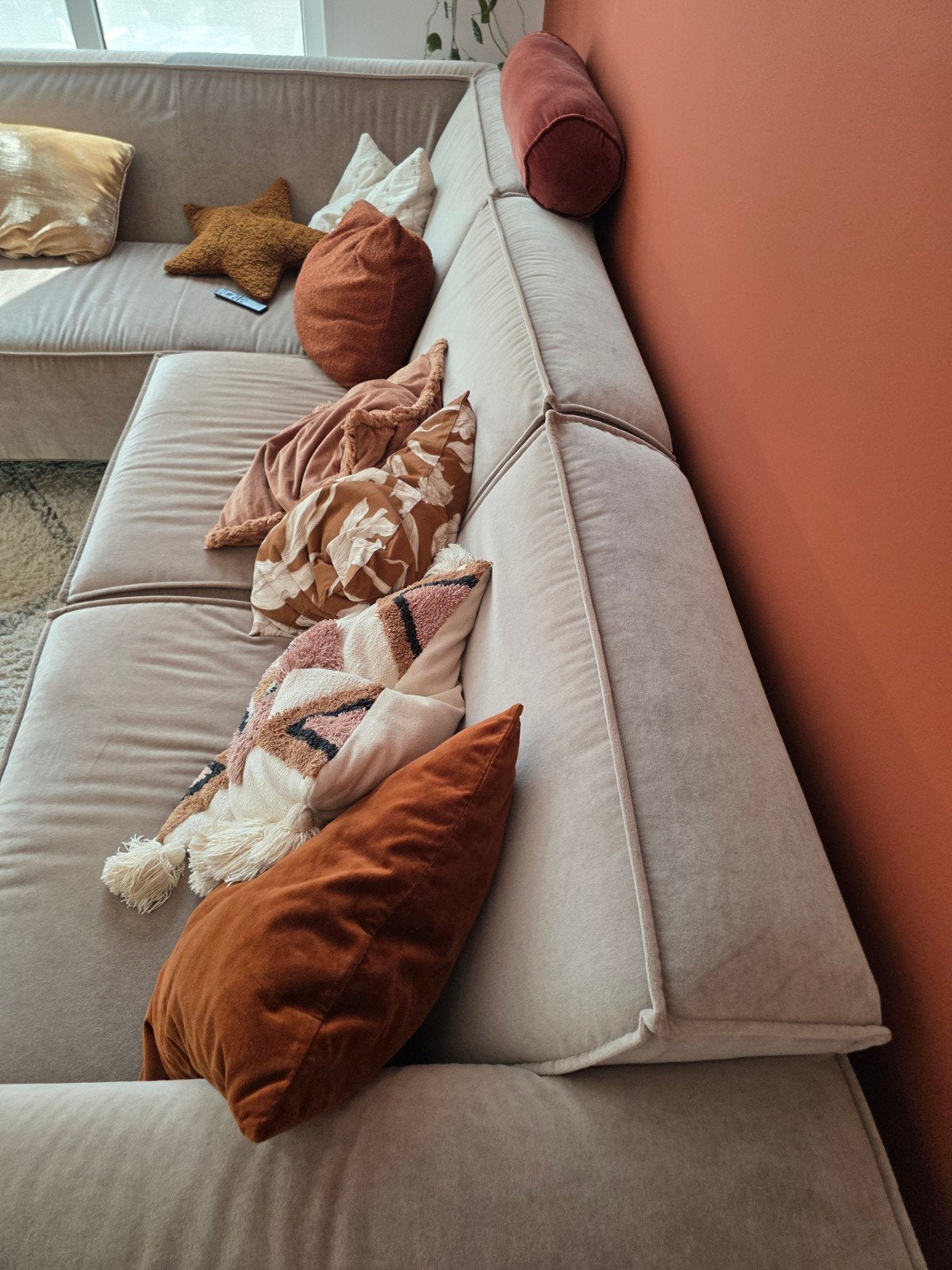 Comfortabele hoekbank, nieuw prijs 3.507,00 euro, Ophalen, 100 tot 125 cm, Hoekbank, 300 cm of meer