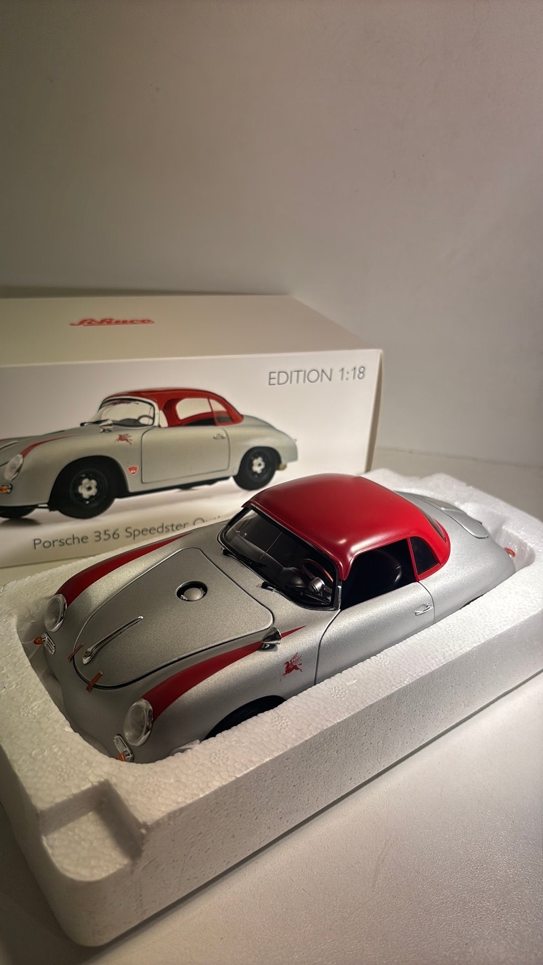 Porsche 356 speedster outlaw schuco 1.18, Overige merken, Ophalen of Verzenden, A, A