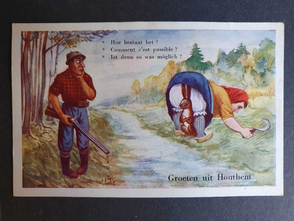Ansicht Geulem HOUTHEM Humor, Verzamelen, Ansichtkaarten | Nederland, Ophalen of Verzenden, Voor 1920, Limburg