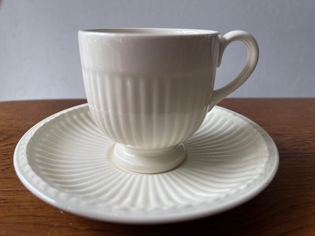 "Wedgwood Edme Plain" 'Espresso Kopje en Schoteltje' Nieuw, Huis en Inrichting, Keuken | Servies, Nieuw, Ophalen of Verzenden