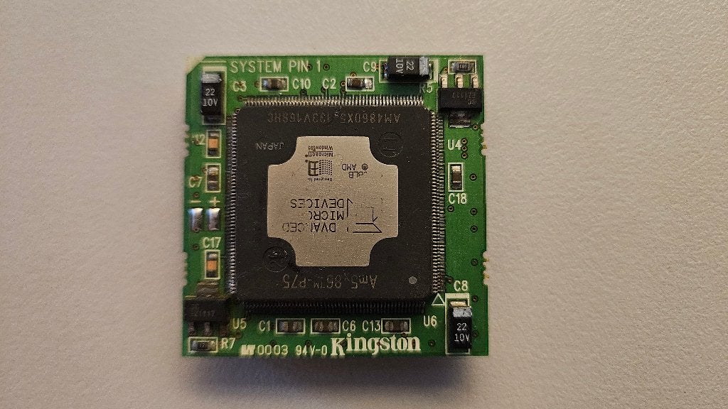 Kingston TC133 AMD 5x86-133 P75 PGA-168, Ophalen of Verzenden, Kingston