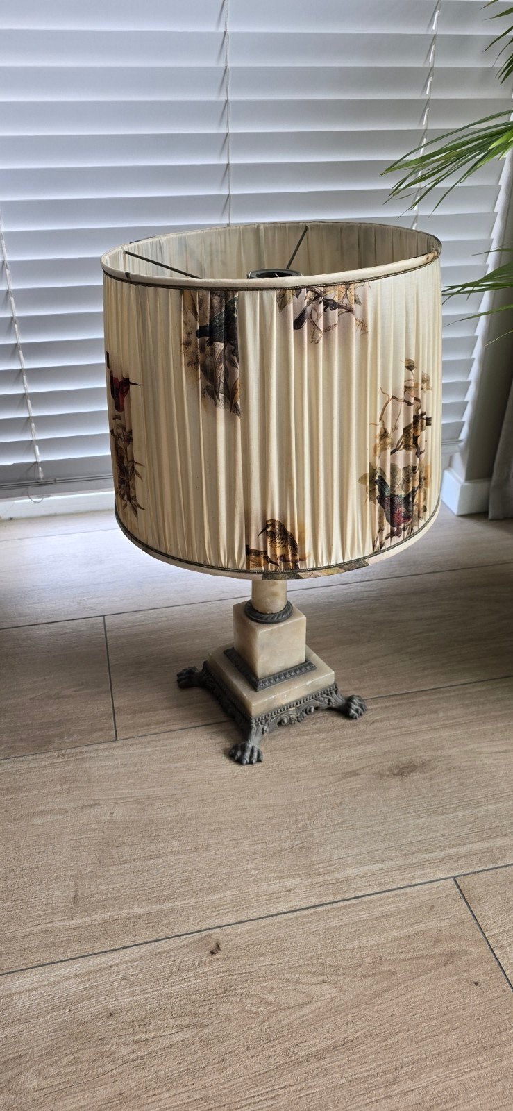 Antieke olielamp met marmeren zuil, Antiek en Kunst, Antiek | Lampen, Ophalen