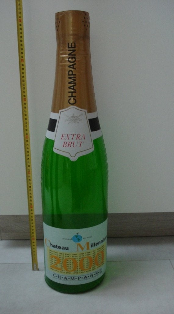 70 cm grote opblaasbare champagnefles fles feestartikelen, Ophalen of Verzenden, Nieuw, Feestartikel, Verjaardag