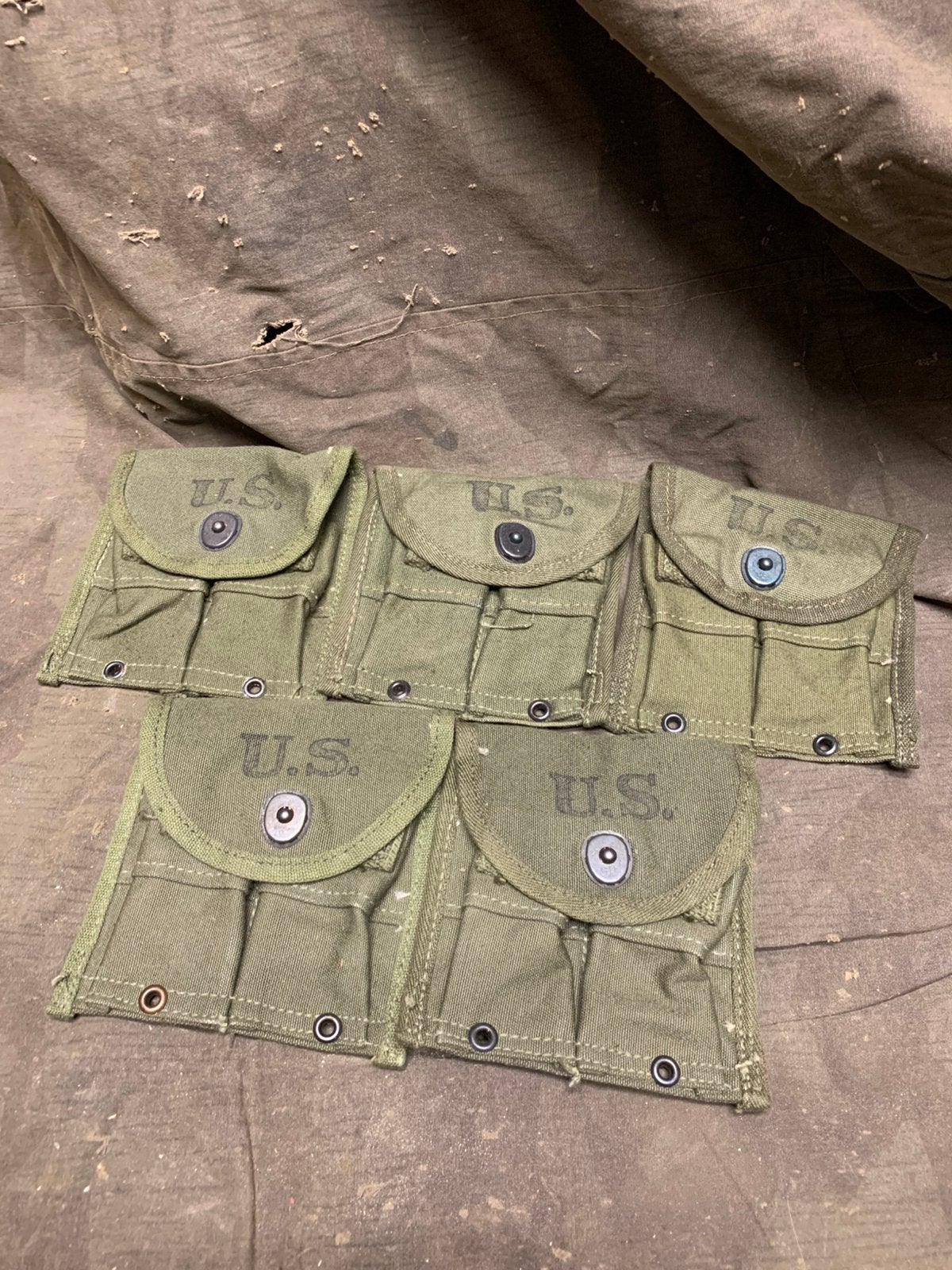 M1 carbine pouches wo2 1945 US, Amerika, N, N, Ophalen of Verzenden