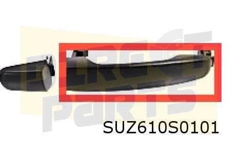 Suzuki Alto RF (4/02-12/06) portiergreep Links zwart Origine, Auto-onderdelen, -, Deur, -, Nieuw