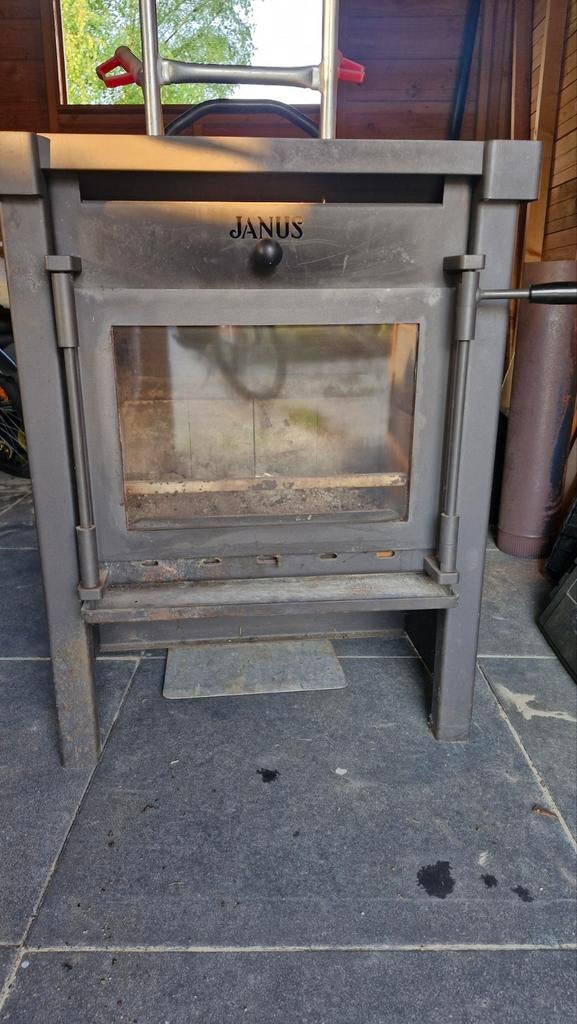 Janus houtkachel 7kw, Ophalen, Gebruikt, Hout, Houtkachel