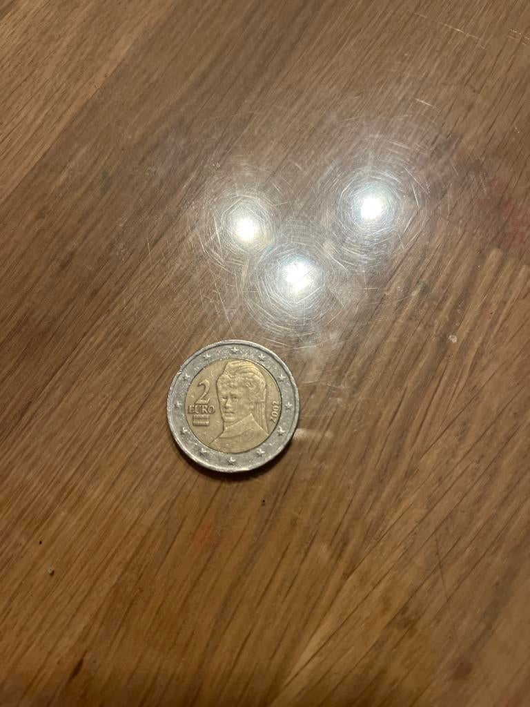 2 Euro munt Oostenrijk 2002, Postzegels en Munten, Munten | Europa | Euromunten, Verzenden, Oostenrijk, 2 euro, Losse munt