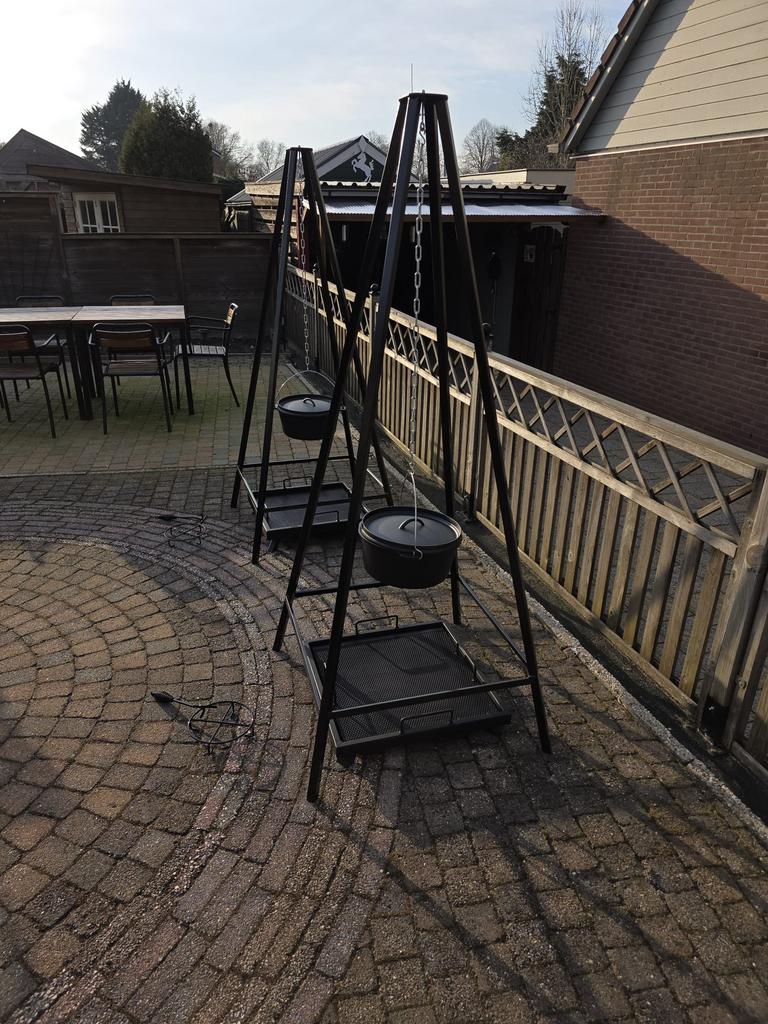 zelf gemaakte Heksen ketels., Huis en Inrichting, Ophalen, Zo goed als nieuw, Gietijzer, Koekenpan of Braadpan