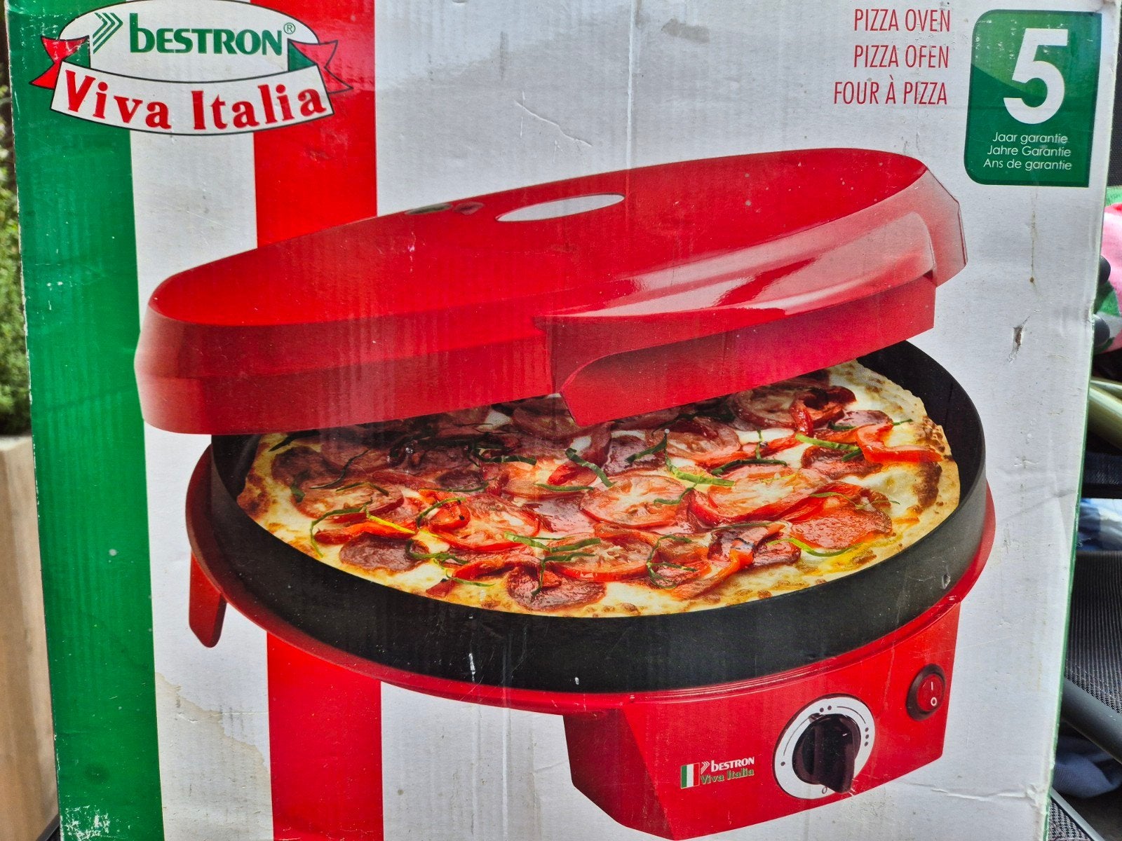 Bestron Viva Italia Pizzaoven - Perfect voor thuispizza's, Minder dan 45 cm, Overige merken, Minder dan 45 cm, Pizzaoven