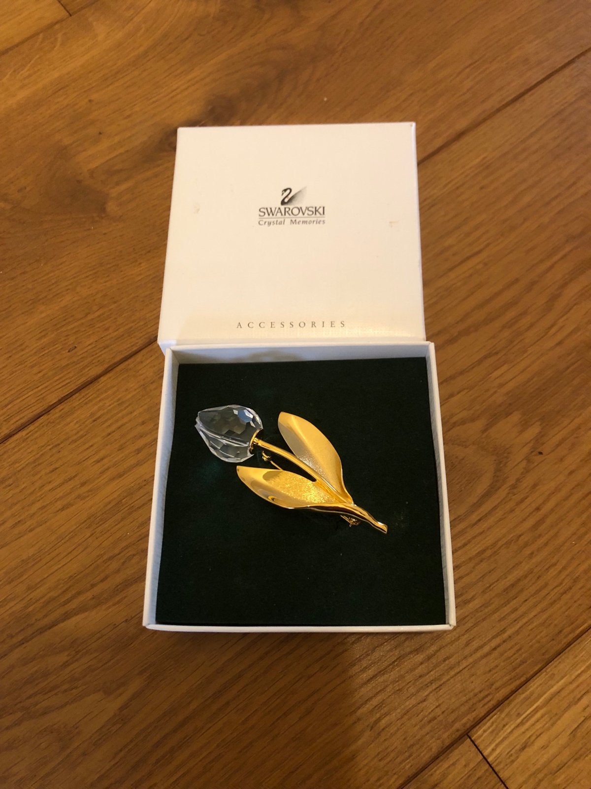 Swarovski Crystal Memories Tulp Broche, Sieraden, Tassen en Uiterlijk, Broches, Met kristal, Overige materialen, 4 tot 7 cm, Ophalen of Verzenden