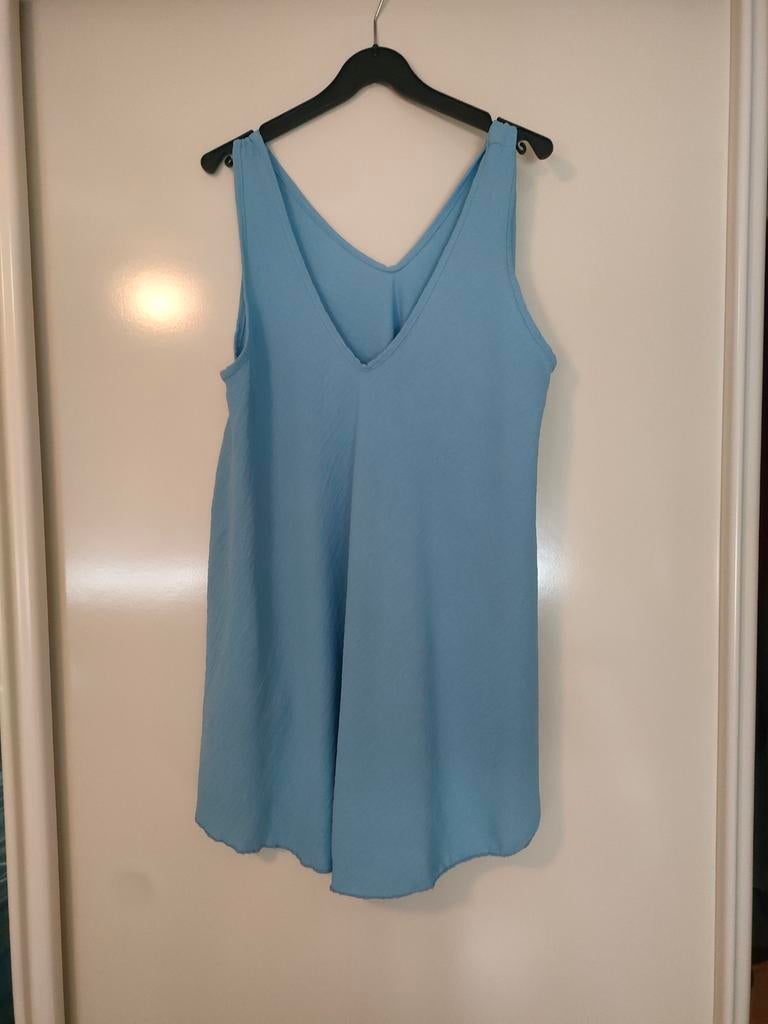 Lichtblauwe A-lijn top, losvallend, maat L/XL, Kleding | Dames, Tops, Ophalen of Verzenden