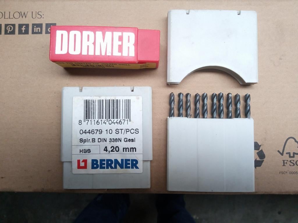 Spiraalboren 4,2 mm 30 stuks nieuw., Ophalen of Verzenden, Nieuw