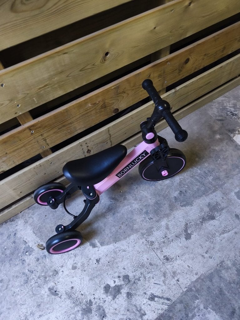 Te koop: Born Lucky 4-in-1 Loopfiets / Driewielfiets - Roze