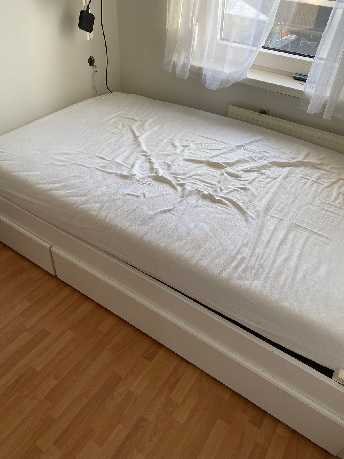 Bed 120x200, Huis en Inrichting, Ophalen, Zo goed als nieuw, Twijfelaar, 120 cm