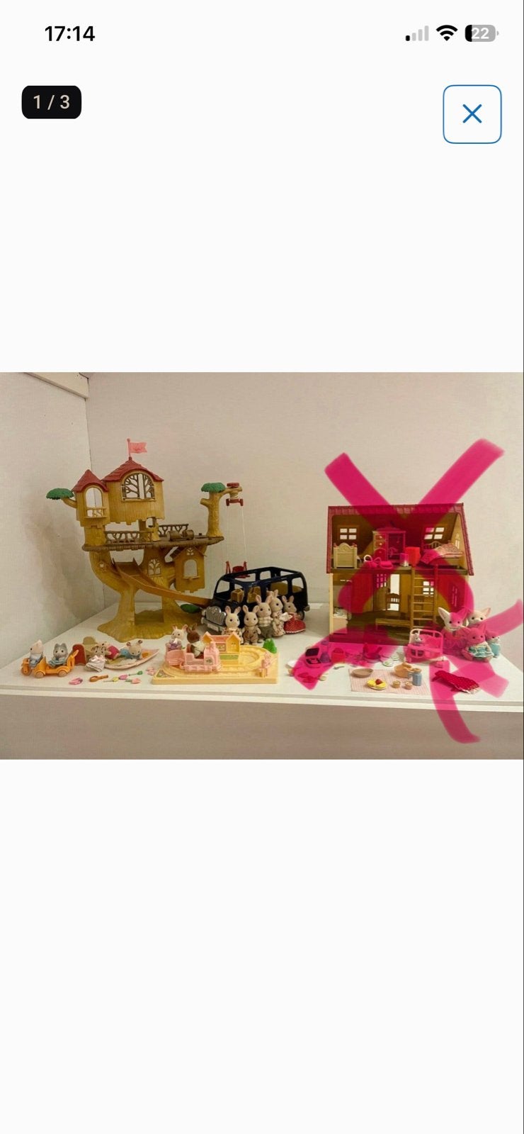 Sylvanian Families Boomhut, Bus en veel accessoires, Ophalen of Verzenden, Gebruikt, Jongen of Meisje