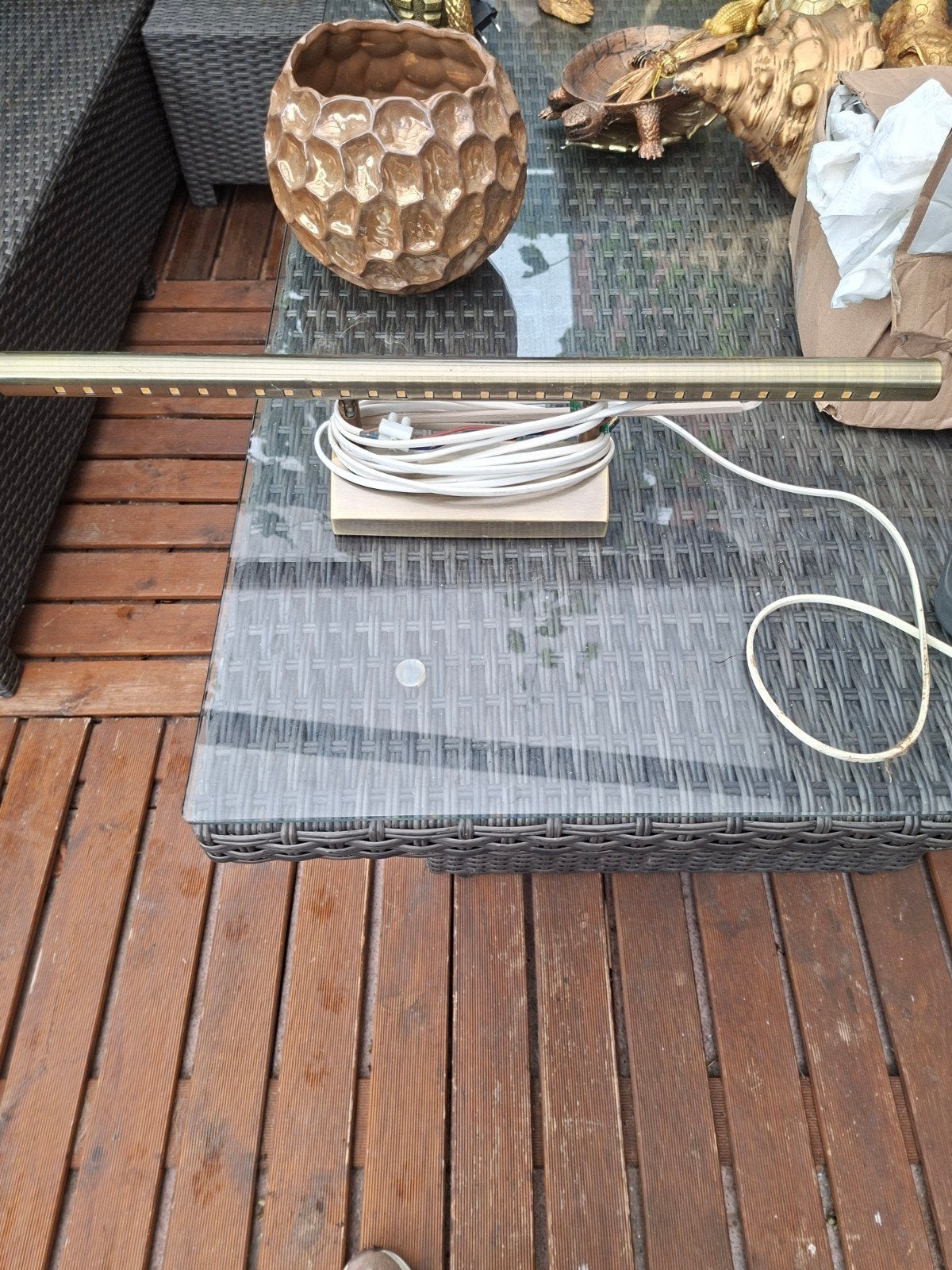 Goudkleurige Schilderijlamp - Elegante Verlichting, Ophalen, Gebruikt, Metaal, Goud