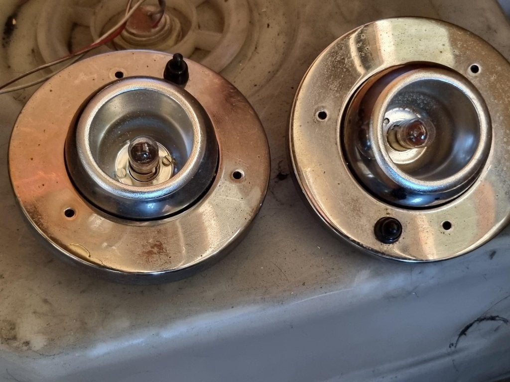 Camper hobby 600 lampen spots chrome interieur origineel, Caravans en Kamperen, Verzenden, Gebruikt