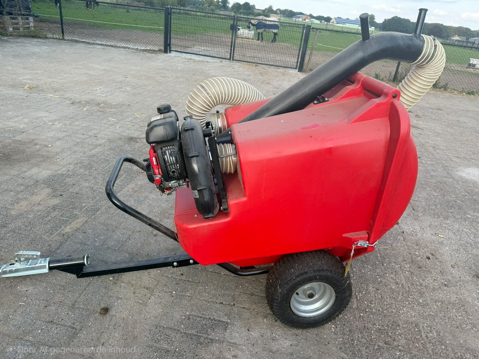 Mestzuiger 500 liter, Toebehoren, 4 paarden of pony's of meer