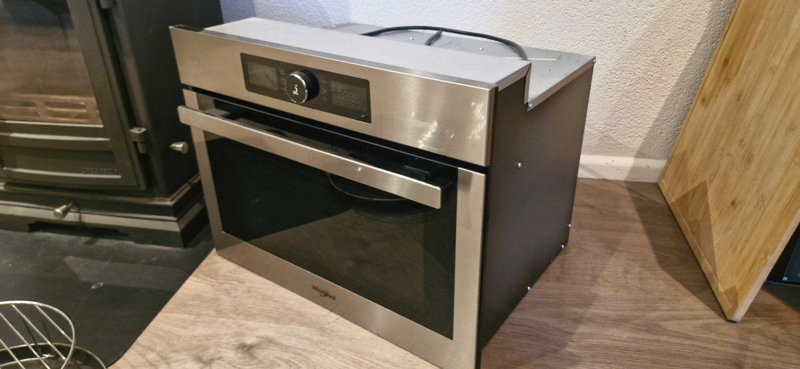 Whirlpool AMW9605IX Combi-oven - Zo goed als nieuw, Witgoed en Apparatuur, Ophalen, 45 tot 50 cm, Whirlpool, Inbouw