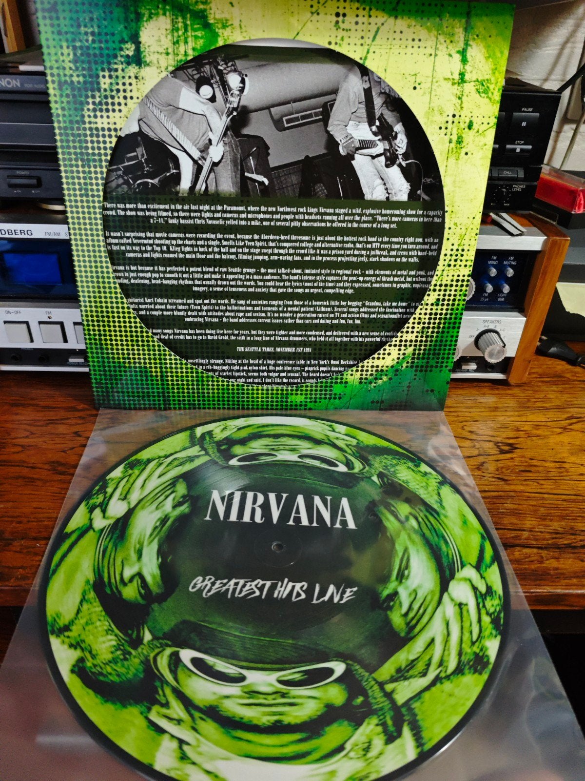 Nirvana - Greatest Hits Live (Picture Disc LP), Cd's en Dvd's, LP, Picture disc, Ophalen of Verzenden, Zo goed als nieuw