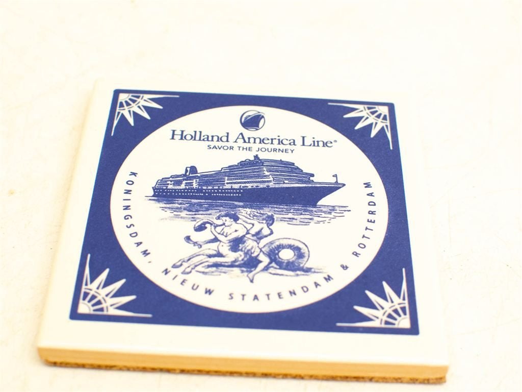 2 Holland america line tegeltjes 31710, Ophalen of Verzenden, Gebruikt