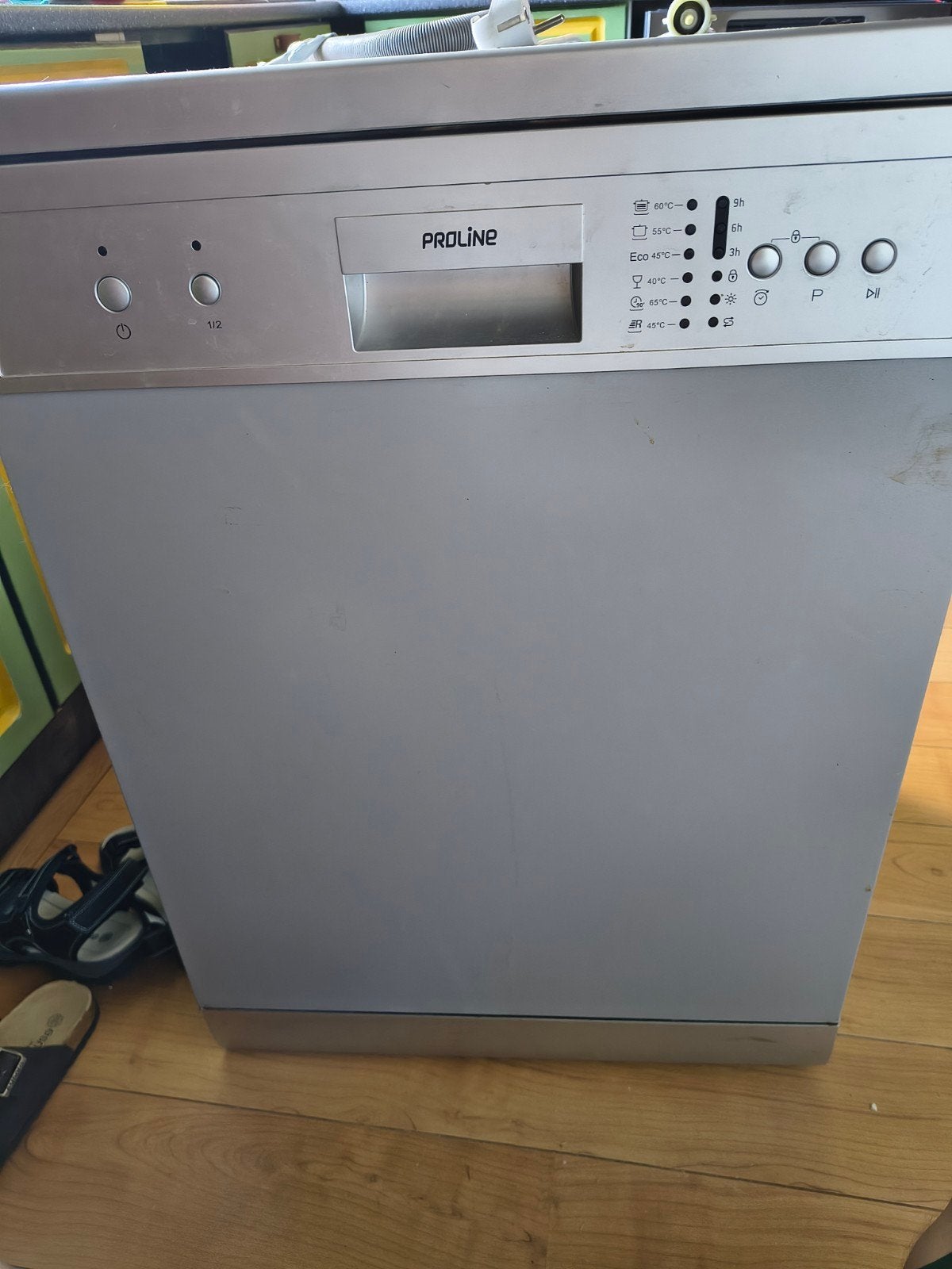Proline DW486 Vaatwasser - Compact en Efficiënt, Witgoed en Apparatuur, Vaatwasmachines, Ophalen, Gebruikt, 85 tot 90 cm, Eco programma