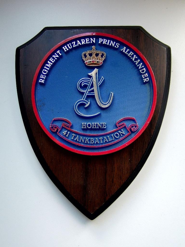 Wapenschild 41 Tankbataljon Regiment Huzaren Prins Alexander, Verzenden, Landmacht, Nederland, Embleem of Badge