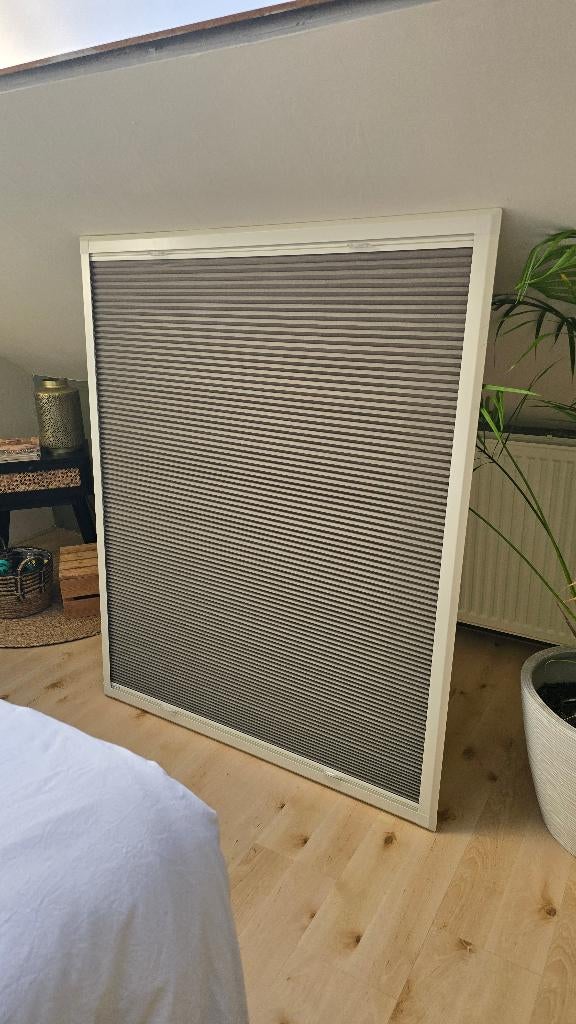 Veneta Easyfix Plisse gordijnen zonder boren, Ophalen, 200 cm of meer, Crème, Nieuw