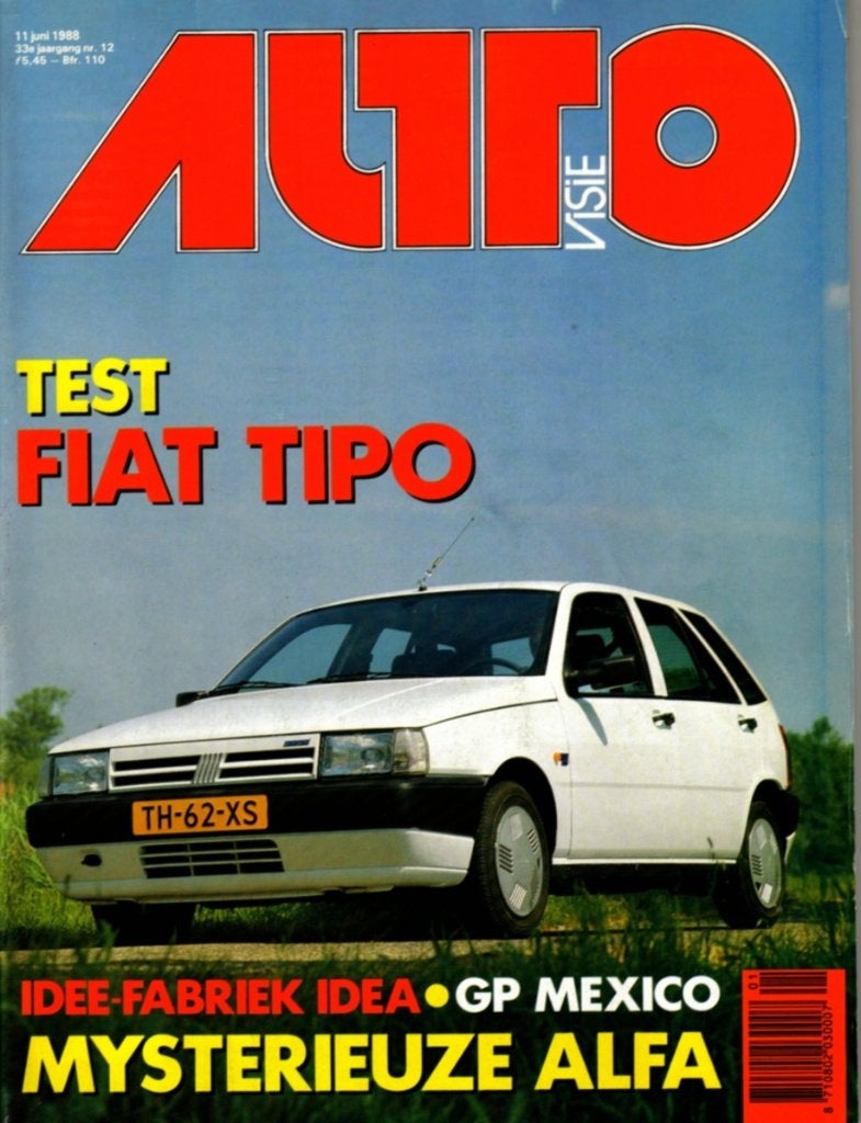 Autovisie test Fiat Tipo 1.6 i.e. DGT 1988, Ophalen of Verzenden, Gelezen, Overige merken