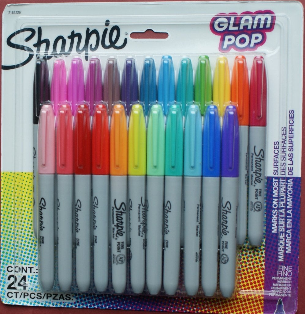 Sharpie Glam Pop Permanent Markers, set van 24, Verzenden, Nieuw, Potlood of Stift
