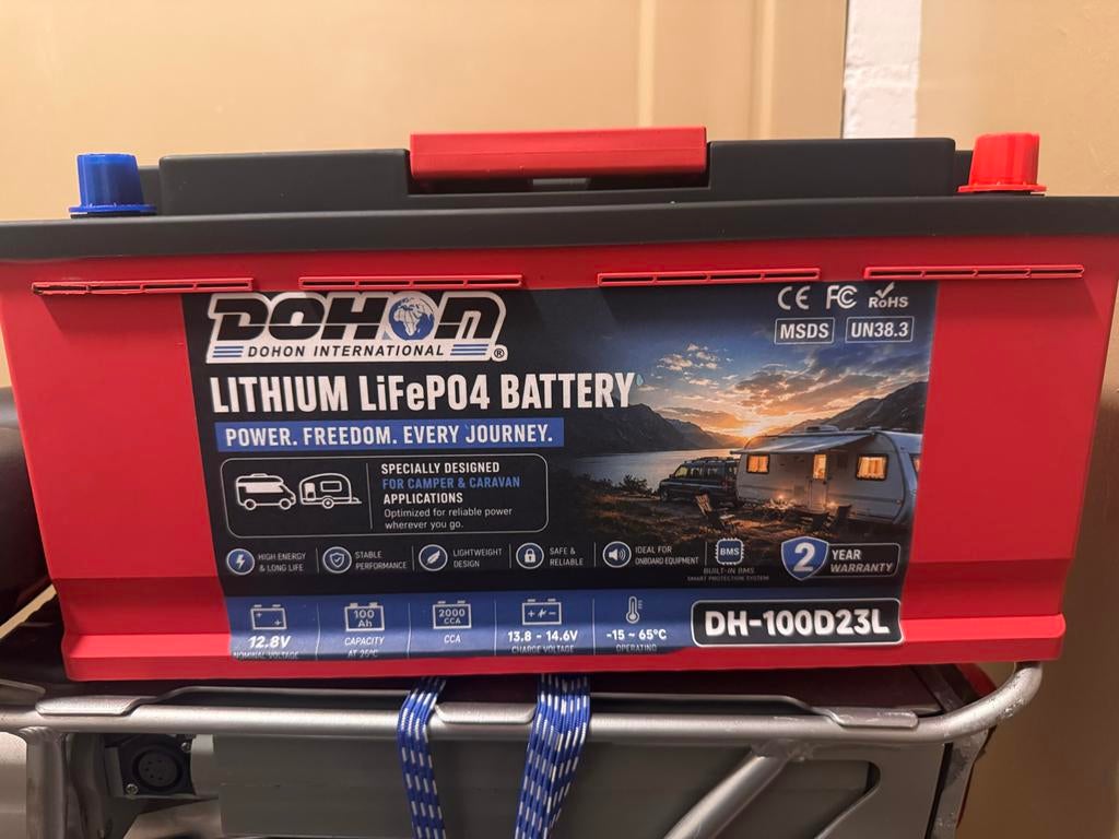 DOHON Lithium LiFePO4 Accu 12.8V 100Ah Camper Caravan, Ophalen of Verzenden, Nieuw