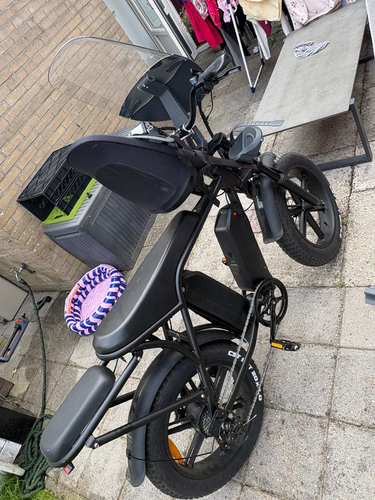 Fatbike 2 zits met of zonder kinderzitje + dubbele accu, Ophalen, Gebruikt