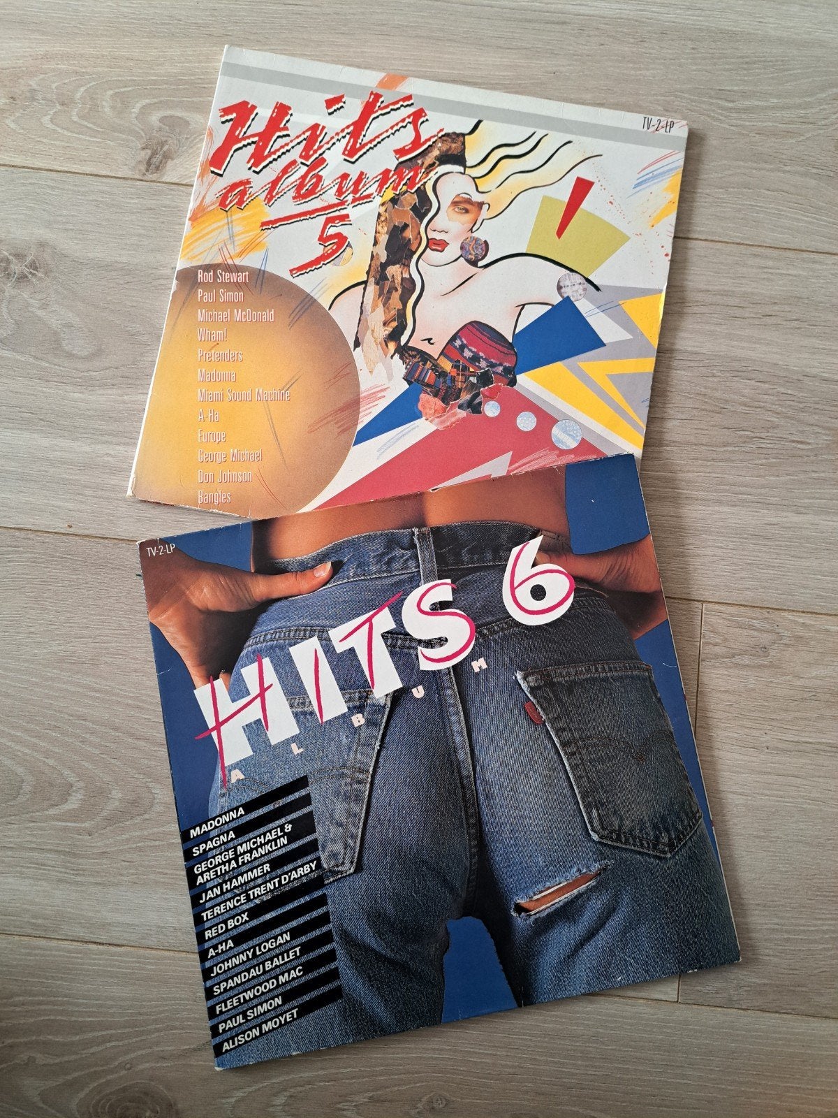 Hits Album 5 & 6 - Pop LP's uit de jaren '80, Ophalen, LP, Gebruikt, Pop
