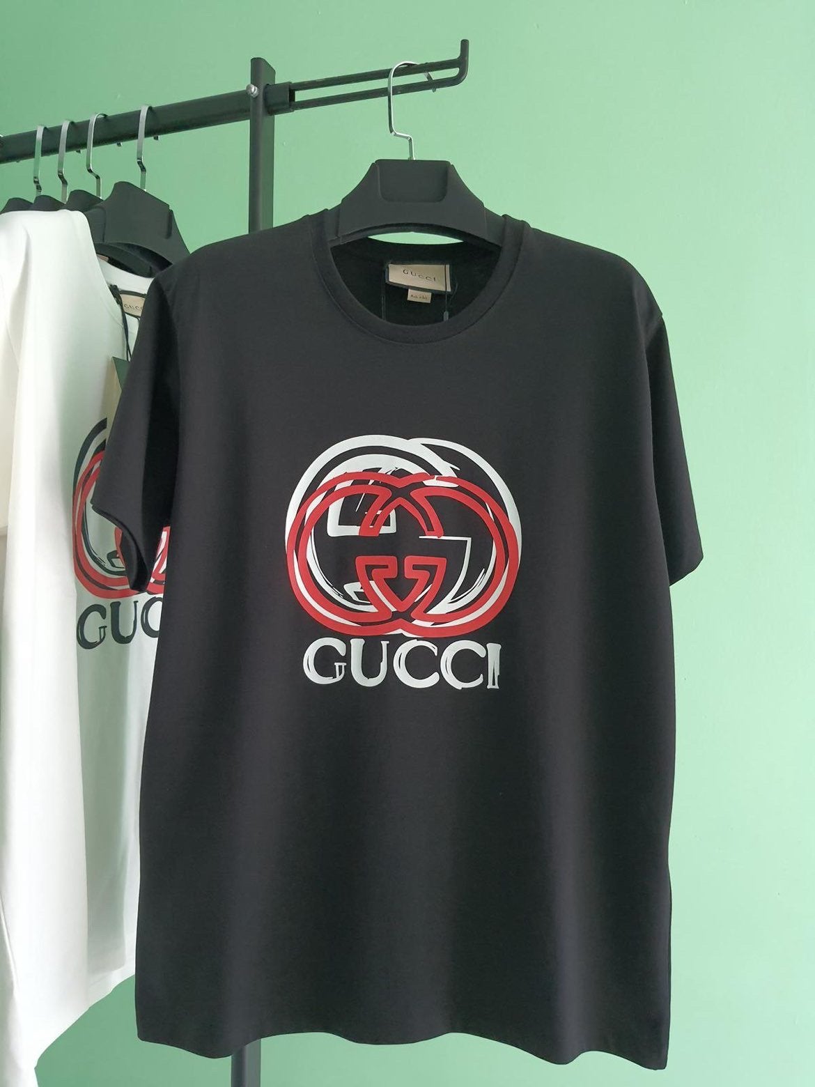 Gucci shirts, Ophalen of Verzenden, Zo goed als nieuw, Overige maten, Zwart