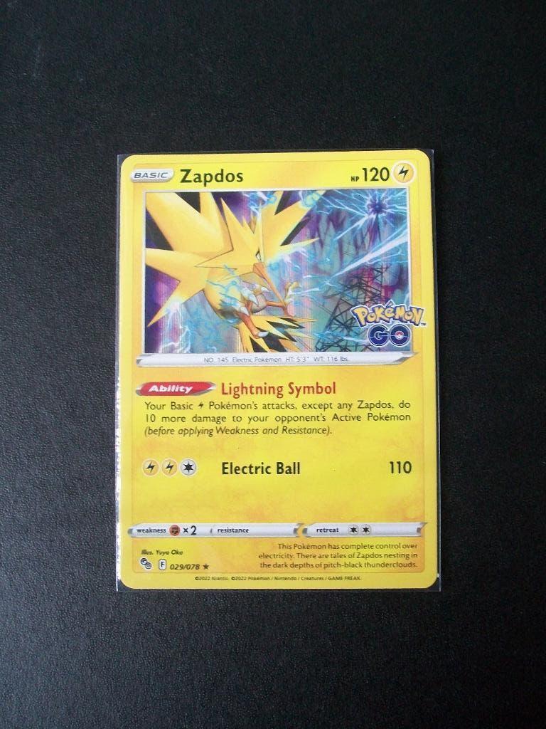 2221: Nieuwe Pokemon GO Kaart Holo Rare ZAPDOS HP120 029/078, Verzenden, Nieuw, Losse kaart, Foil
