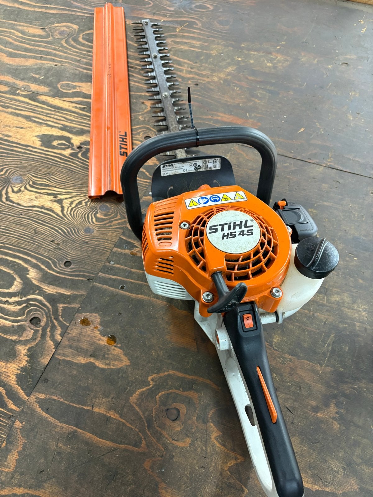 STIHL HS 45 Benzine Heggenschaar - Bj 2019 - Topstaat, Ophalen, Zo goed als nieuw