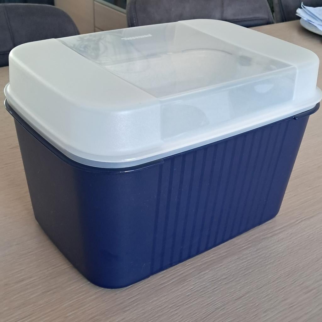 TUPPERWARE HOGE VARIADOOS MET INZET, Ophalen of Verzenden, Groen