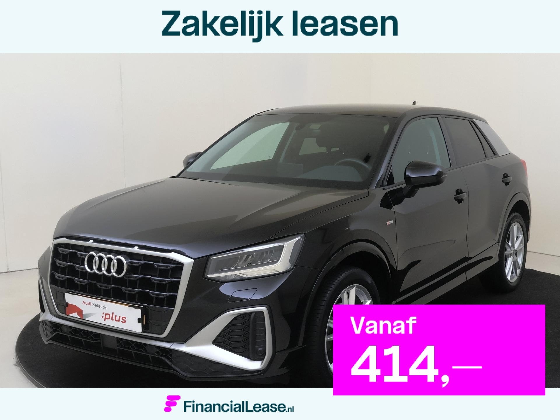 Audi Q2 35 TFSI Edition one | Trekhaak | Achteruitrijcamera, Stof, 4 cilinders, Zwart, Bedrijf