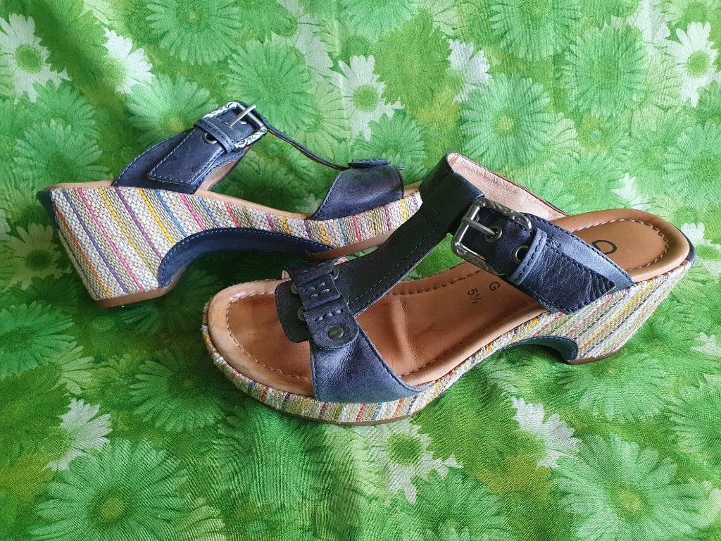 Gabor mooie sandalen - slippers maat 5,5 G = 38,5, Overige kleuren, Gabor, Zo goed als nieuw, Sandalen of Muiltjes