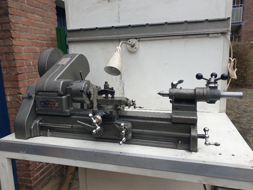 MYFORD ML10 met snelboorpinole, Ophalen, Zo goed als nieuw, Metaaldraaibank, Minder dan 500 mm