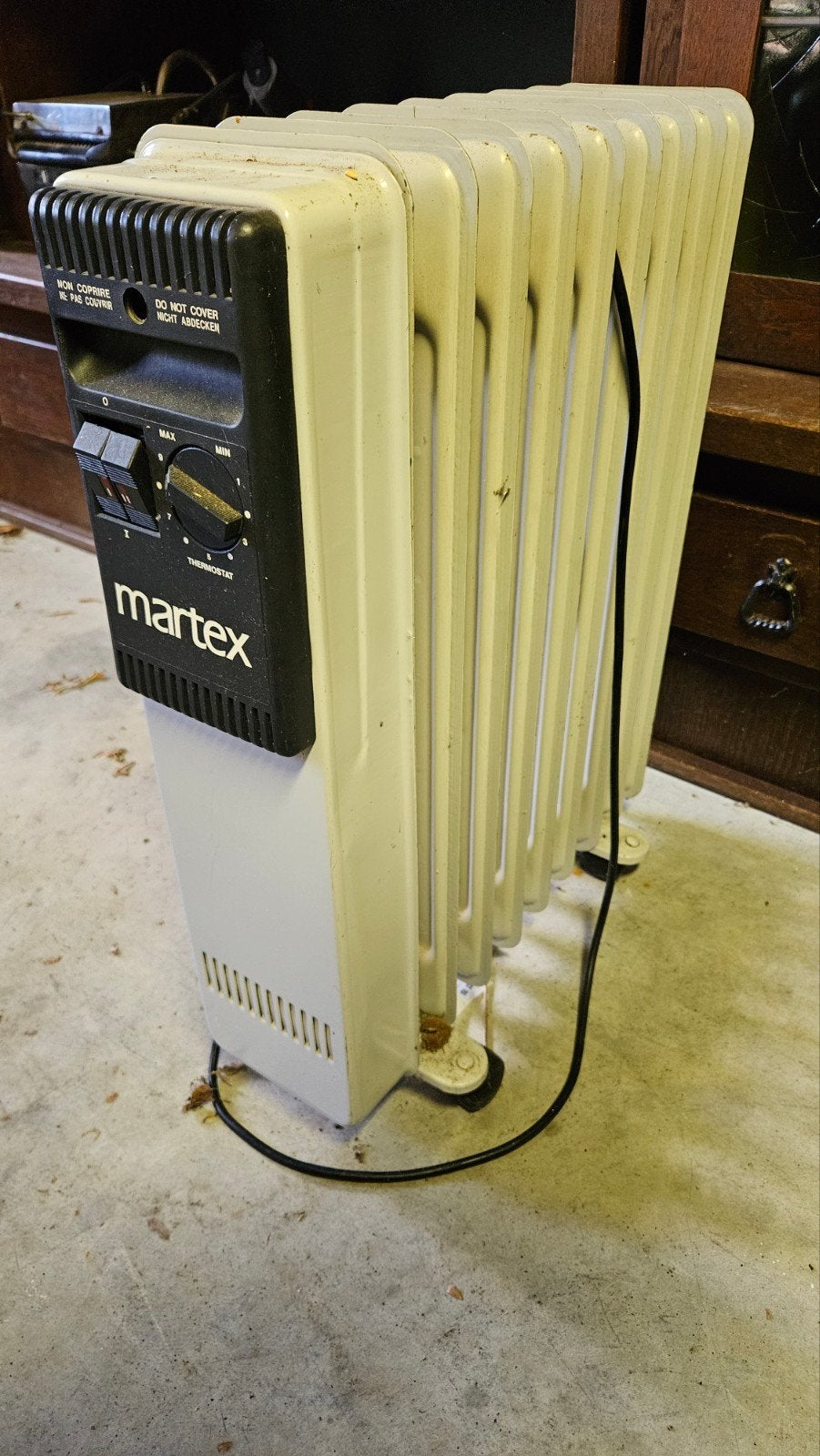 Martex Elektrische Kachel 2000W op Wieltjes, Doe-het-zelf en Verbouw, Ophalen, Gebruikt, 800 watt of meer, Kachel