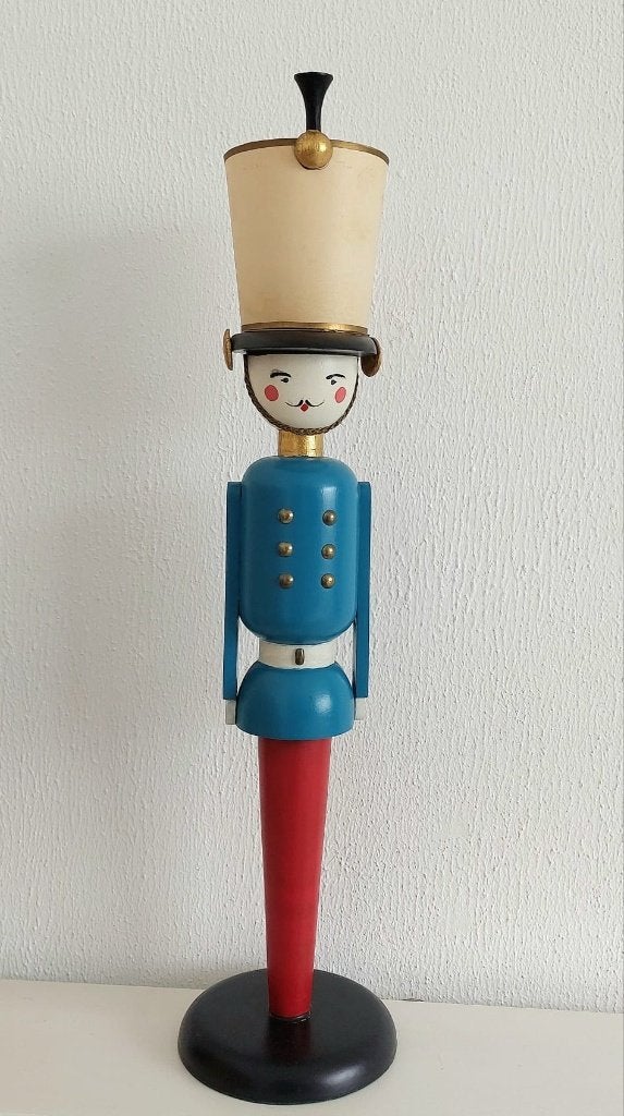 Soldaatlamp ontwerp Suzanne Bonnichon voor Jaques Adnet 1960, Huis en Inrichting, Lampen | Tafellampen, Meerkleurig, Ophalen of Verzenden