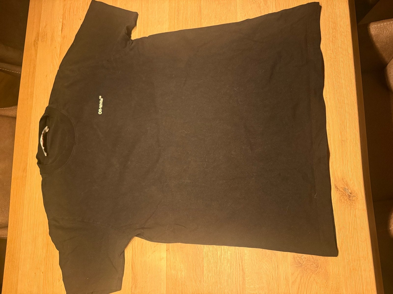 Off-White T-shirt Zwart Maat XL - Goede Staat, Ophalen of Verzenden, Gedragen, Maat 56/58 (XL), Zwart